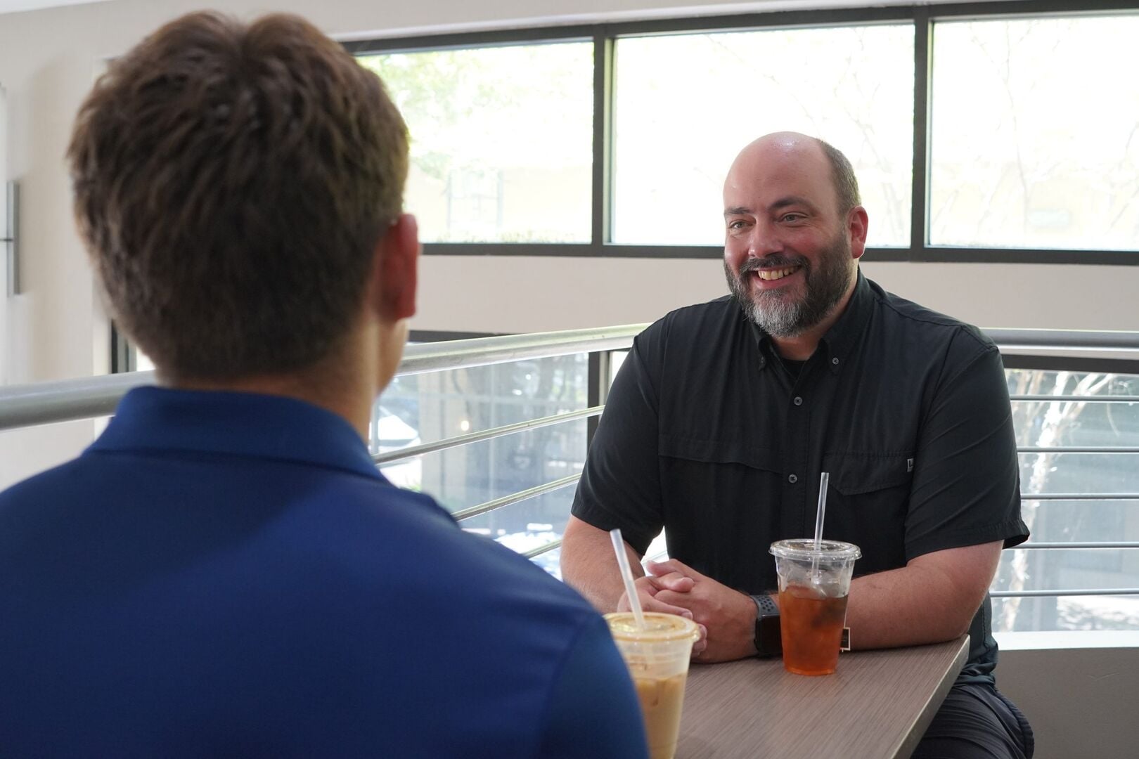Mat from Shade Tree Counseling in a relaxed counseling conversation